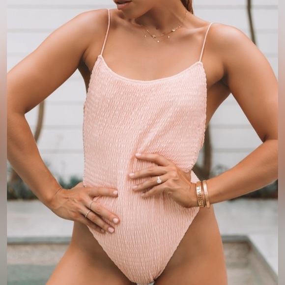 White Fox Boutique Other - Sarah’s Day x White Fox Peach One Piece